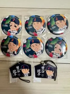 中村悠平 缶バッジ 絵馬ストラップ まとめ売り WBC 侍ジャパン ガチャ