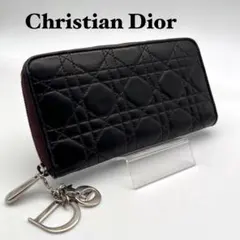クリスチャンディオール Dior 長財布 カナージュステッチ ラウンドジップのサムネイル