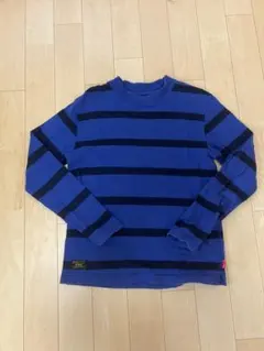 stussy マルチボーダー サーマルロンT 紺タグ アメリカ製00s 90s