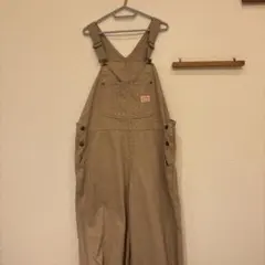 JaVa ベージュ コットンオーバーオール