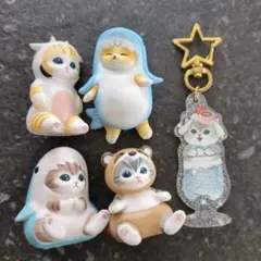 mofusand モフサンド フィギュア＆キーホルダー5点セット