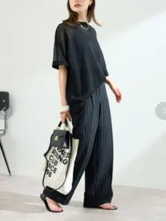 定価19800円★フレームワーク リネンレーヨンストレートパンツ 34のサムネイル