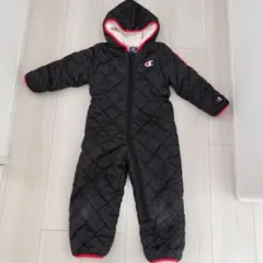 Champion フード付きスノーウエア 100 黒/赤