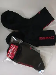 CONVERSE ミドル丈バスケットソックスメンズ 2足セット25～27cm