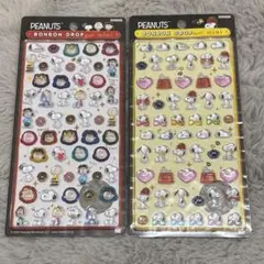 【正規品】ボンボンドロップシール　スヌーピー　ミニ　mini 2種セット