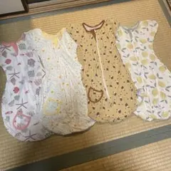 BRILBE スワドル Sサイズ レモン柄・ハリネズミ柄等　4枚SET