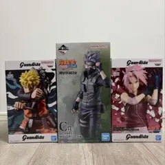 NARUTO ナルト サスケ サクラ フィギュア 3体セット グランディスタ