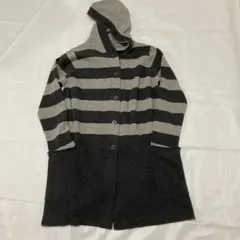 traffic basic styleフード付きニットカーディガン長め