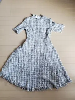 ワンピース　ドレス　ツイード