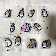 おぱんちゅうさぎ　ラバーストラップ　11点セット