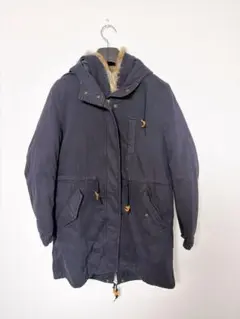 ほぼ未使用 アーバンリサーチ モッズコート ネイビー フード付き フリーサイズ