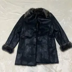 00s archive mouton jacket grunge Y2K