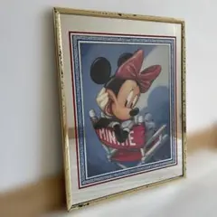 ミニーマウス アートプリント 壁掛け　鏡　平成　Disney ディズニー