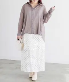 新品未使用♡clette/大きいサイズ3L4L/ルーズシアーシャツのサムネイル