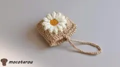 両面お花モチーフAirpodsケース（ベージュ）のサムネイル