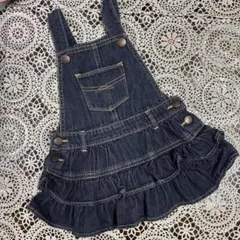 babyGap デニム フリル付きジャンパースカート