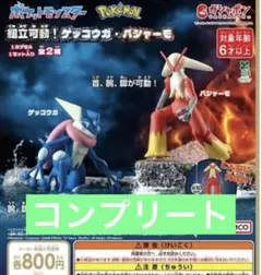 ポケットモンスター 組立可動 ゲッコウガ　バシャーモ　全２種　コンプリートのサムネイル