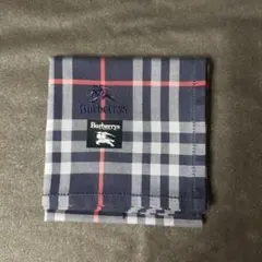 お値下げしました【新品未使用】BURBERRY チェック柄 ハンカチ ネイビー