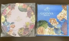 GODIVA 花柄 円形プレート18cm 花柄ペーパーナプキンセットのサムネイル