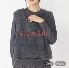 studio clip フェザーベスト×12ゲージニットプルオーバーセット