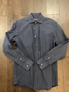 美品】ラルフローレンパープルレーベル ニットシャツ ストレッチ