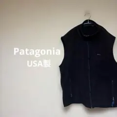 Patagonia USA製 シンチラ フリースベスト ブラック