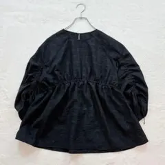 ソウルベリー はちみつ堂 味わい刺繍ブラウス ぽわん袖 オーバーサイズ 