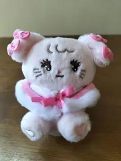 mikko characters ムース ぬいぐるみ マスコット ピンク リボン