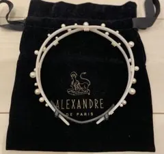 美品ALEXANDRE DE PARIS パールヘアバンド