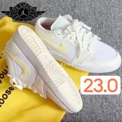 【新品23cm】NIKE｜エアジョーダン１GS｜ホワイト/ライトオレンジ