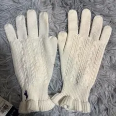 ラルフローレン　ケーブルニット手袋　タグ付き
