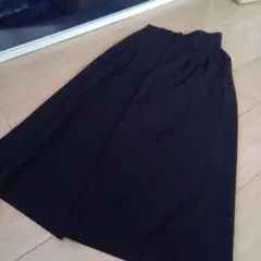 362）Mila Owen 黒 ハイウエスト ガウチョパンツ