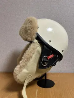 フライトキャップ　ボンバーキャップ　防寒　極暖　ベージュ