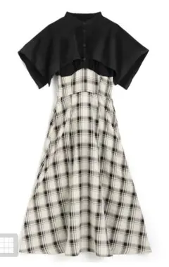 GRL ケープブラウスドッキングワンピース