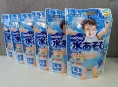 ムーニー 水あそびパンツ ブルー Lサイズ(9〜14kg) 3枚×6袋のサムネイル