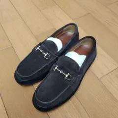 greenlabelrelaxing ダークブラウン スエード ビットローファー