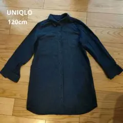 ユニクロ　女の子　シャツワンピース　120cm