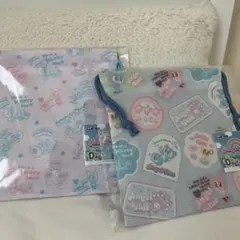 【エンジェルブルー】エニマイくじ D賞 巾着ポーチ③④セット