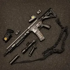 d) 1/6 HK416 돌격 소총 미니타임즈 건 카빈
