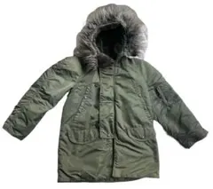 アメリカ製N-3B寒冷地用フライトジャケットALPHA社グレーファー付きSサイズ