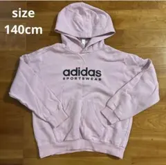 ☆美品☆ アディダス・フード付トレーナー（パープル）　size：140cm