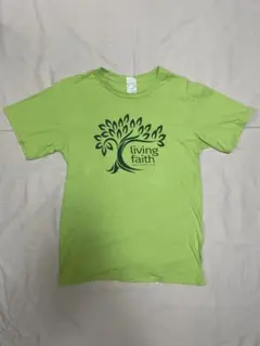 ライムグリーン Tシャツ living faith