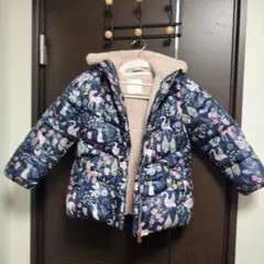 NEXT フラミンゴ柄ダウンコート 5-6Y