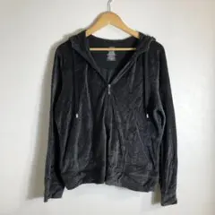 パーカー チャコール ベロア モード