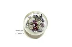 ハンドメイドレジンヘアゴム【B1289】