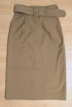 31 sons de mode　ベージュ タイトスカート ベルト付き