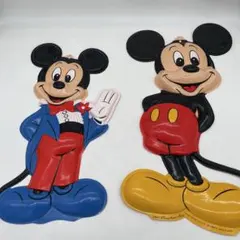 ヴィンテージ ミッキー&ミニー 壁掛け ブリスター 昭和レトロ - メルカリ