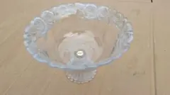 SOGAGLASS 曽我ガラス 脚付きコンポート 薔薇 ローズ柄 ガラスボウル