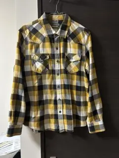 maru スリムフィット チェックシャツ L