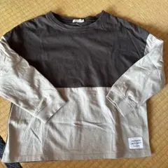 PAIRMANON 長袖カットソー 黒とベージュ